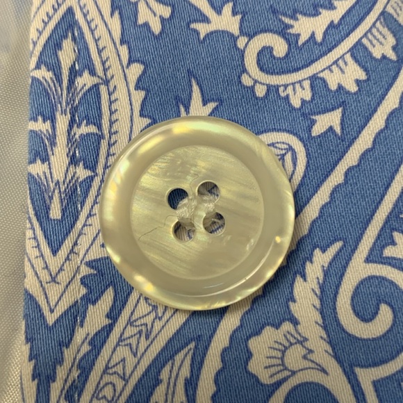 Tabi Vintage Lined Blazer, Pockets, Quality Construction, Pale Blue w White - Picture 16 of 16